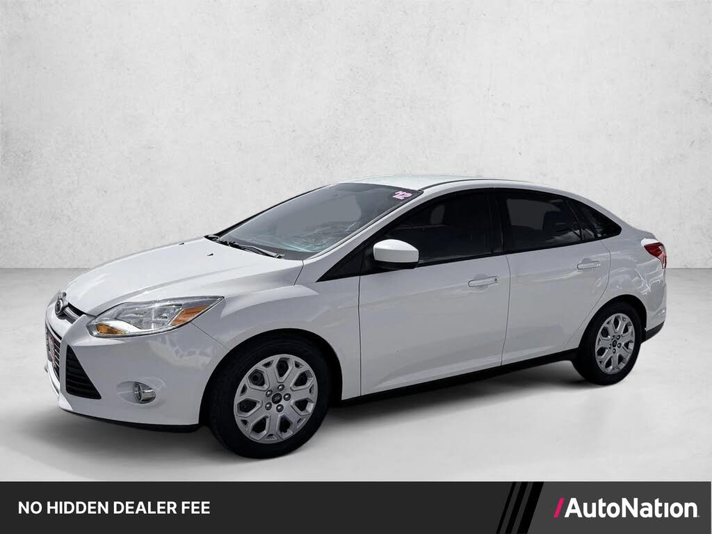 Oxford White 2012 Ford Focus Sedan Front-Wheel Drive 5-Speed Manual