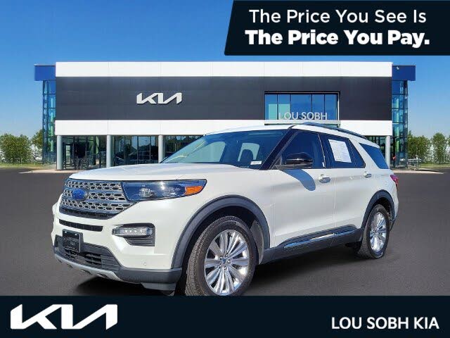 White Metallic 2020 Ford Explorer SUV / Crossover Rear-Wheel Drive Automatic