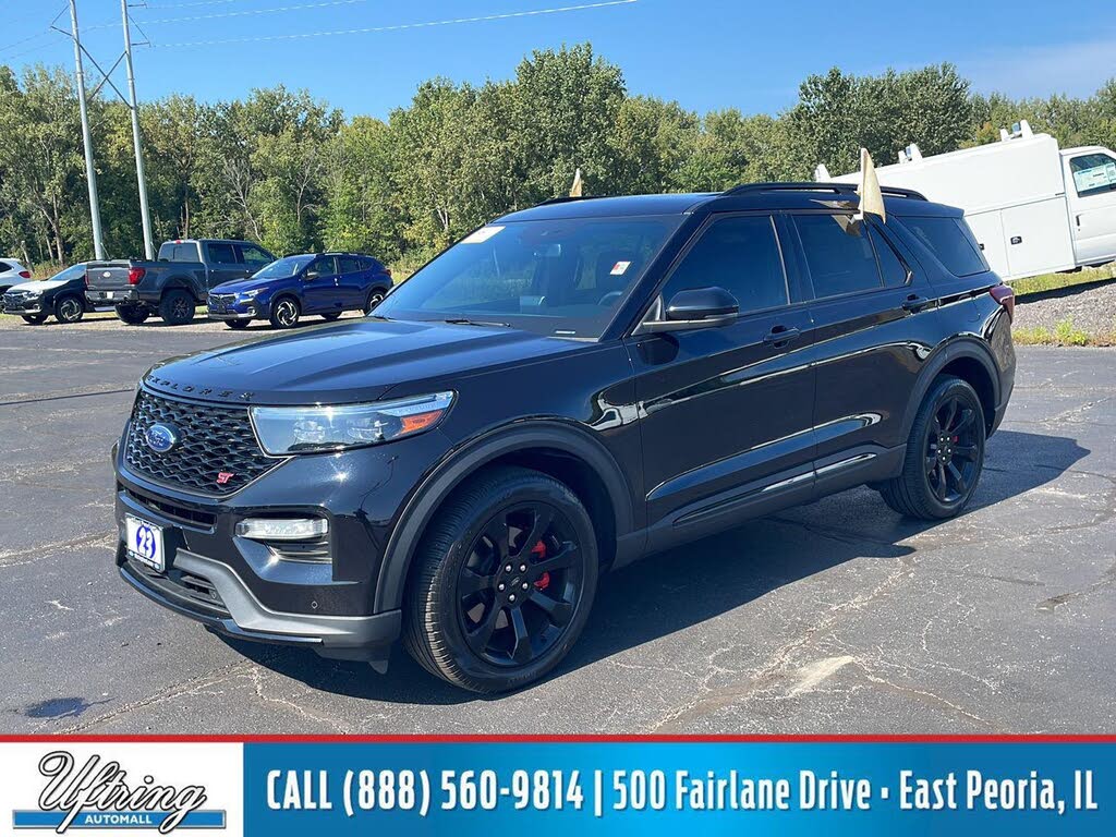 Agate Black Metallic 2023 Ford Explorer SUV / Crossover All-Wheel Drive Automatic