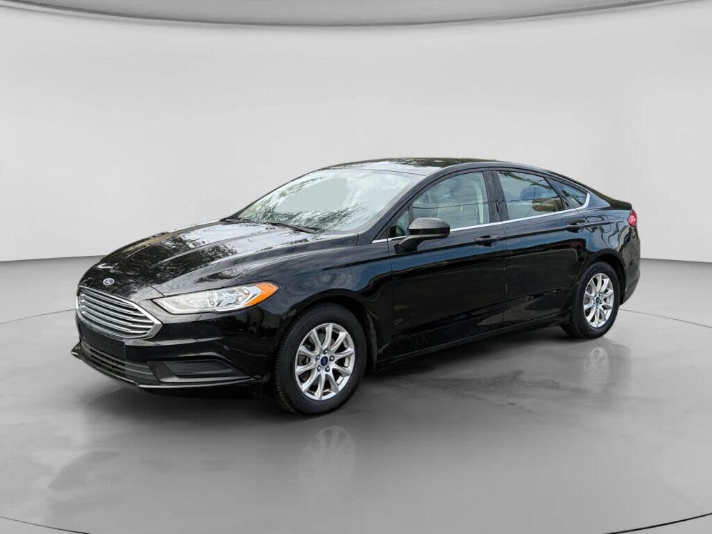 Black 2017 Ford Fusion Sedan Front-Wheel Drive 6-Speed Automatic