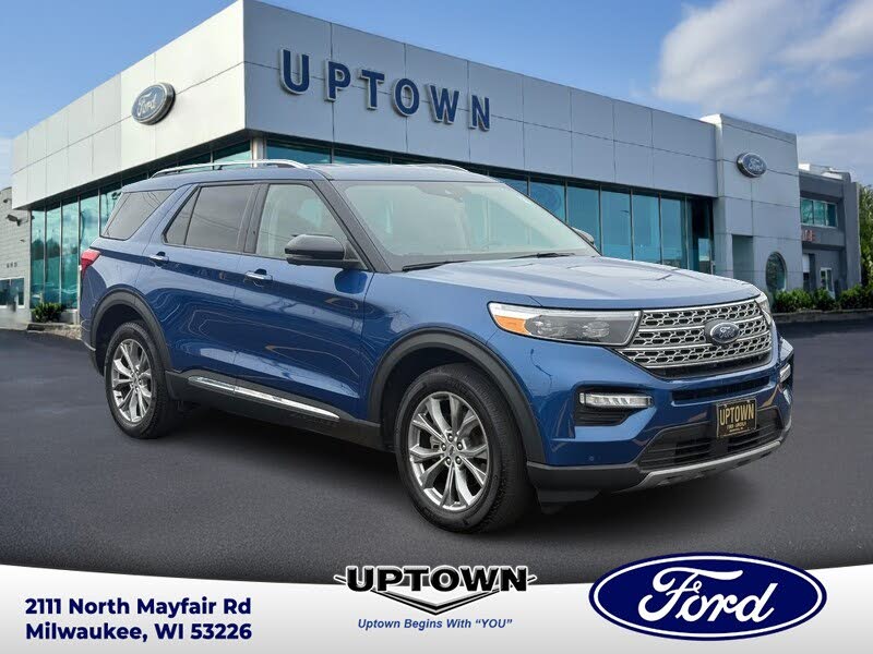 Atlas Blue Metallic 2023 Ford Explorer SUV / Crossover All-Wheel Drive Automatic