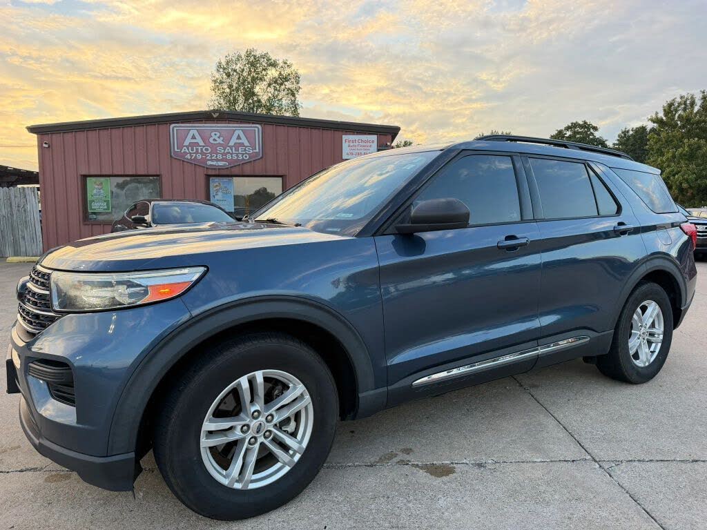 Blue 2020 Ford Explorer SUV / Crossover Rear-Wheel Drive Automatic