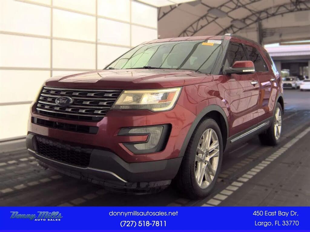 Red 2017 Ford Explorer SUV / Crossover Front-Wheel Drive 6-Speed Automatic