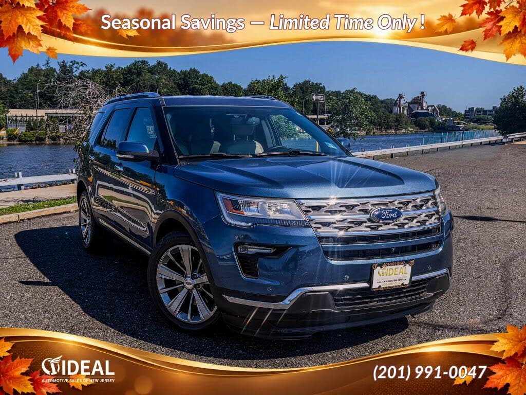 Blue 2018 Ford Explorer SUV / Crossover Front-Wheel Drive 6-Speed Automatic