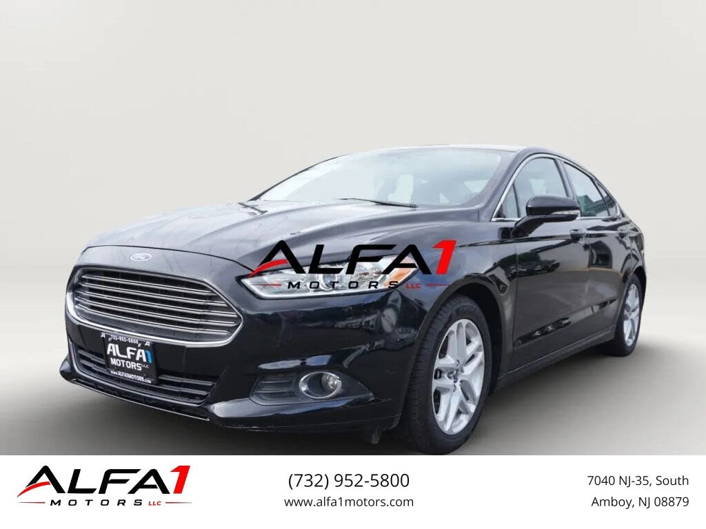 Black 2016 Ford Fusion Sedan Front-Wheel Drive 6-Speed Automatic