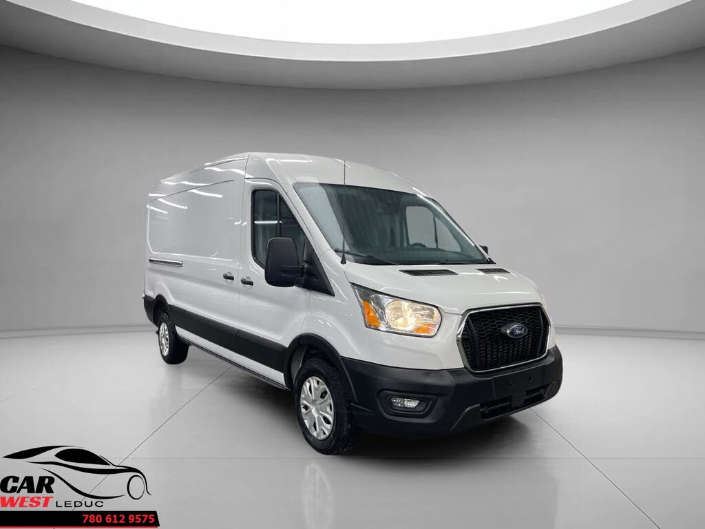White 2021 Ford Transit Cargo Van Rear-Wheel Drive Automatic
