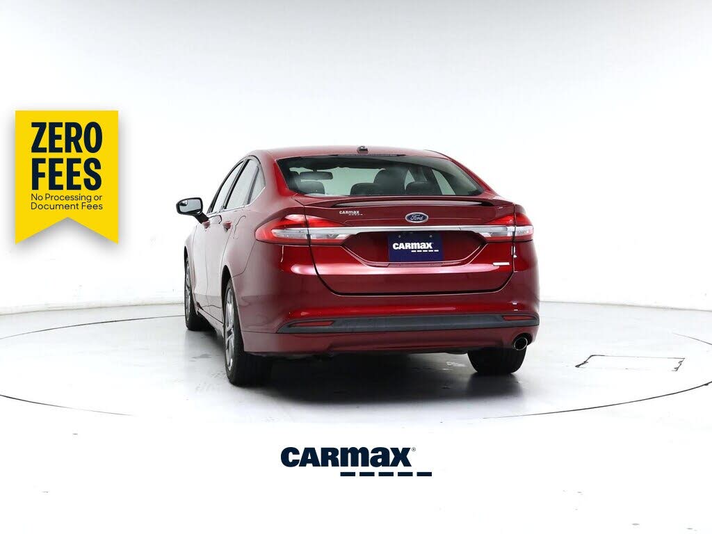 Red 2017 Ford Fusion Sedan Front-Wheel Drive Automatic