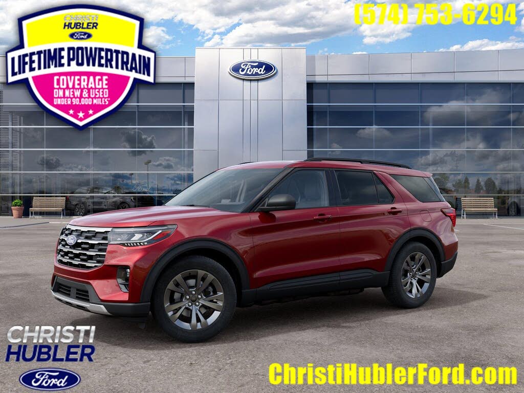 Ruby Red Metallic Tinted Clearcoat 2027 Ford Explorer SUV / Crossover All-Wheel Drive Automatic