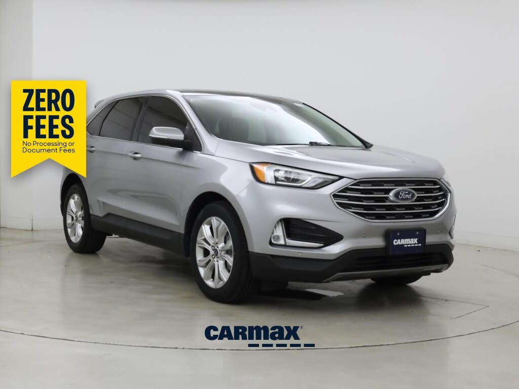 Silver 2021 Ford Edge SUV / Crossover Front-Wheel Drive Automatic