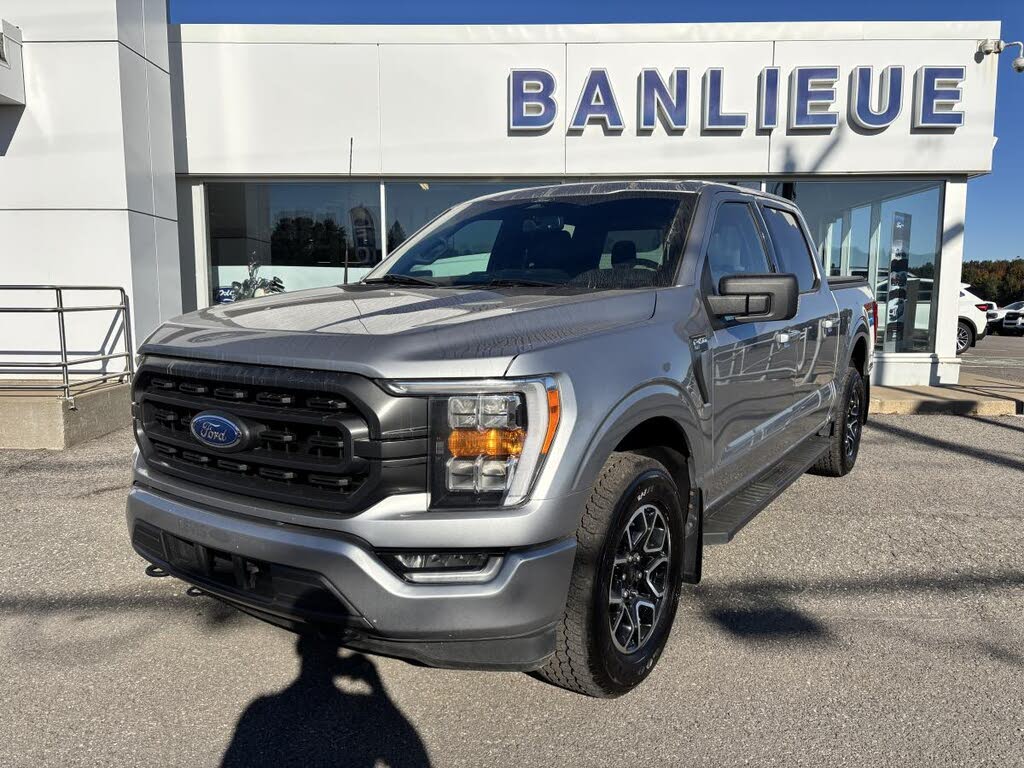 Silver 2021 Ford F-150 Pickup Truck Four-Wheel Drive Automatic