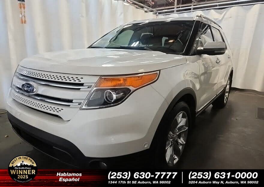 White Platinum Clearcoat Metallic 2013 Ford Explorer SUV / Crossover All-Wheel Drive 6-Speed Automatic