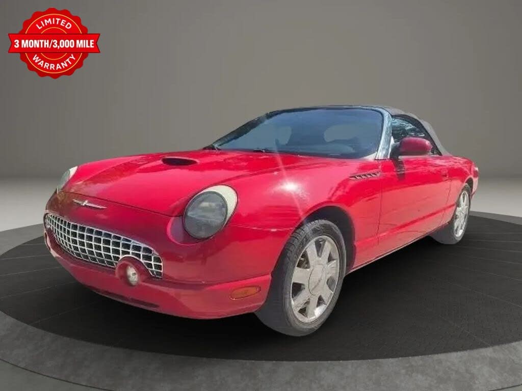 Torch Red 2002 Ford Thunderbird Convertible Rear-Wheel Drive Automatic