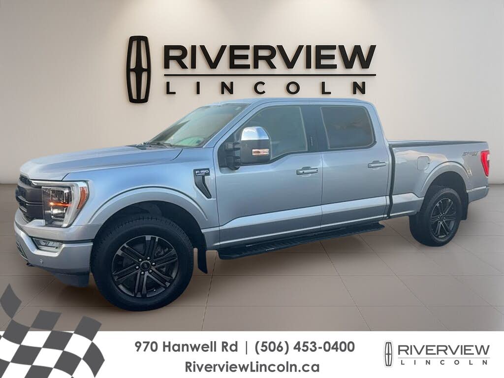 Silver 2022 Ford F-150 Pickup Truck Four-Wheel Drive Automatic