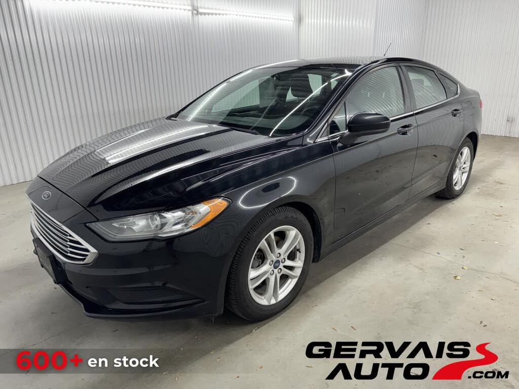 Black 2018 Ford Fusion Sedan Front-Wheel Drive Automatic