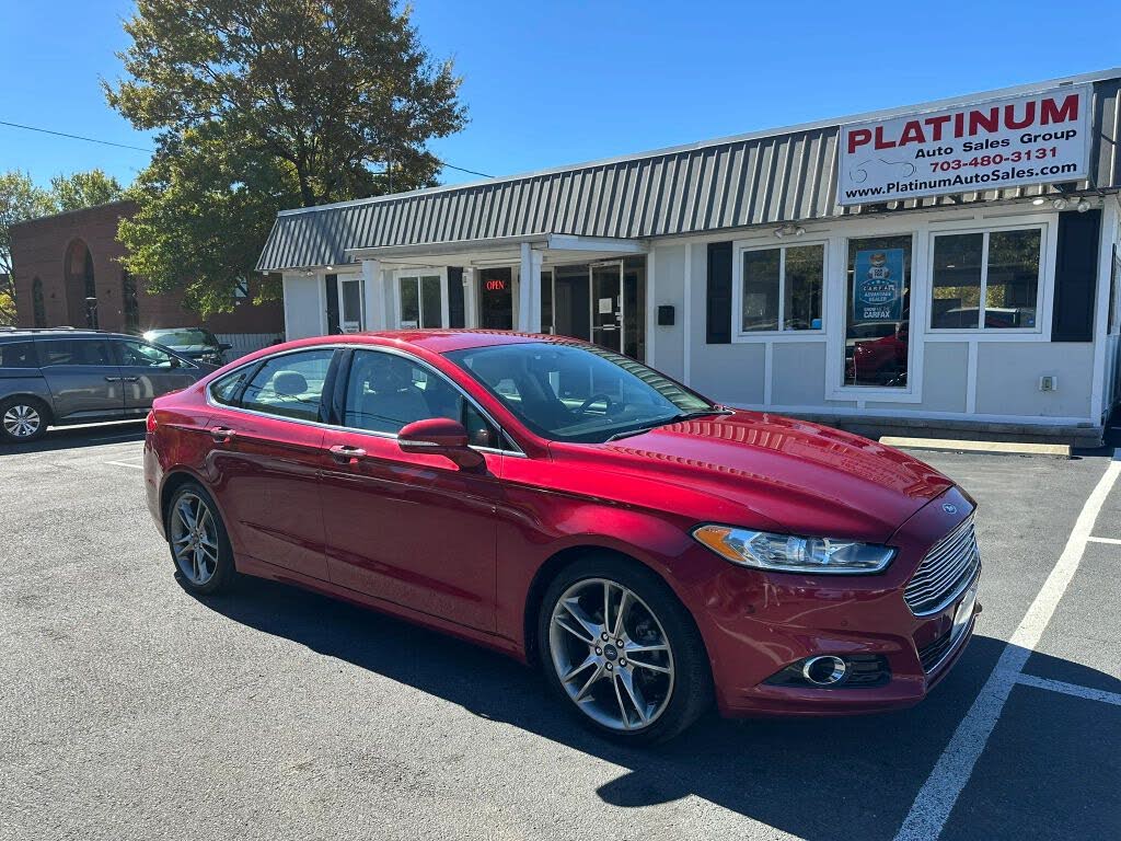 Red 2016 Ford Fusion Sedan All-Wheel Drive 6-Speed Automatic