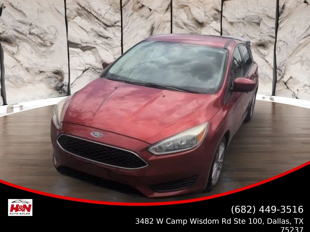 Red 2018 Ford Focus Hatchback Front-Wheel Drive 6-Speed Automatic