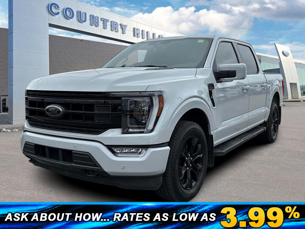 Gray 2023 Ford F-150 Pickup Truck Four-Wheel Drive Automatic