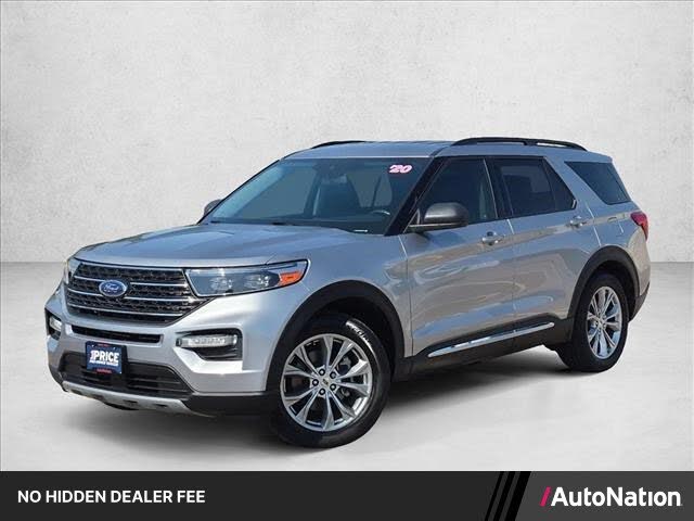 Iconic Silver Metallic 2020 Ford Explorer SUV / Crossover Rear-Wheel Drive Automatic