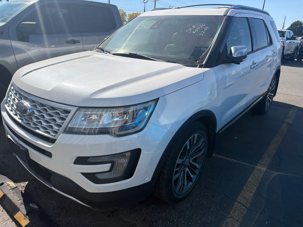 White Platinum Metallic Tri-Coat 2016 Ford Explorer SUV / Crossover All-Wheel Drive 6-Speed Automatic