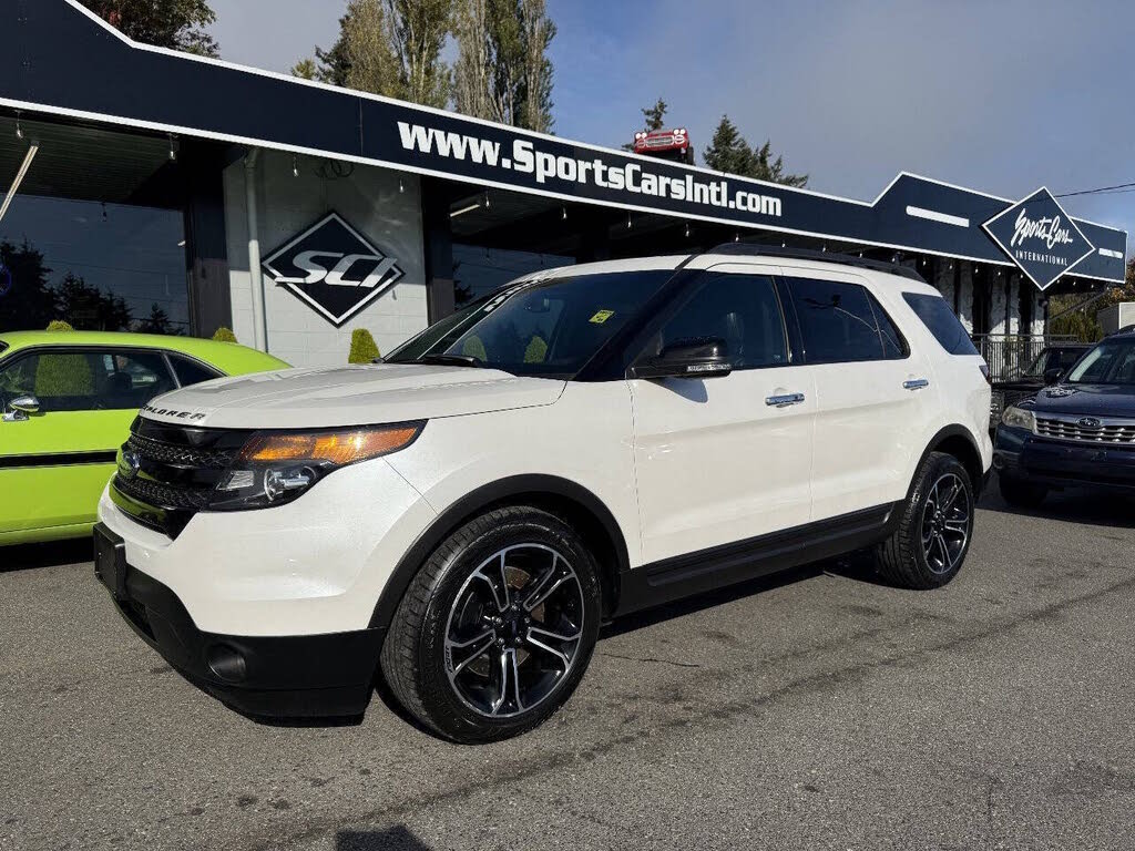White Platinum Metallic Tri-Coat 2014 Ford Explorer SUV / Crossover All-Wheel Drive 6-Speed Automatic