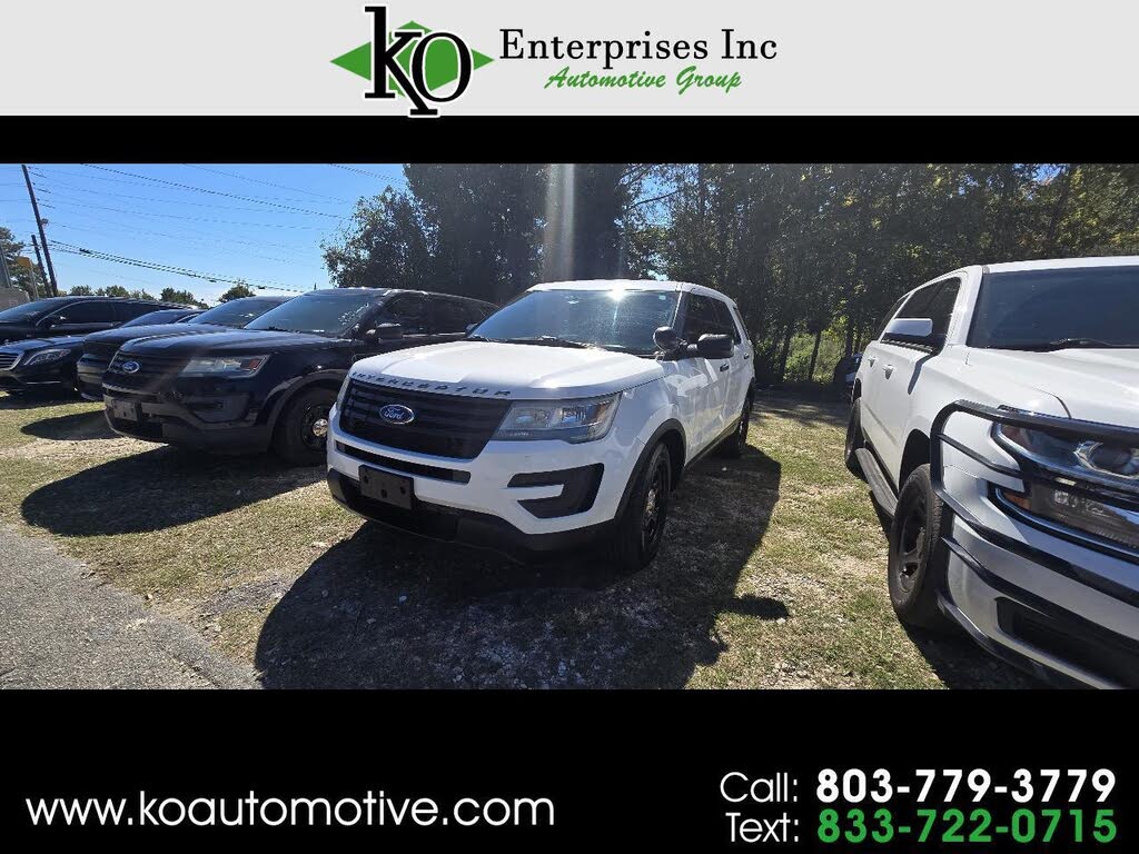 White 2017 Ford Explorer SUV / Crossover All-Wheel Drive 