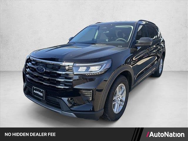 Agate Black Metallic 2026 Ford Explorer SUV / Crossover Rear-Wheel Drive Automatic