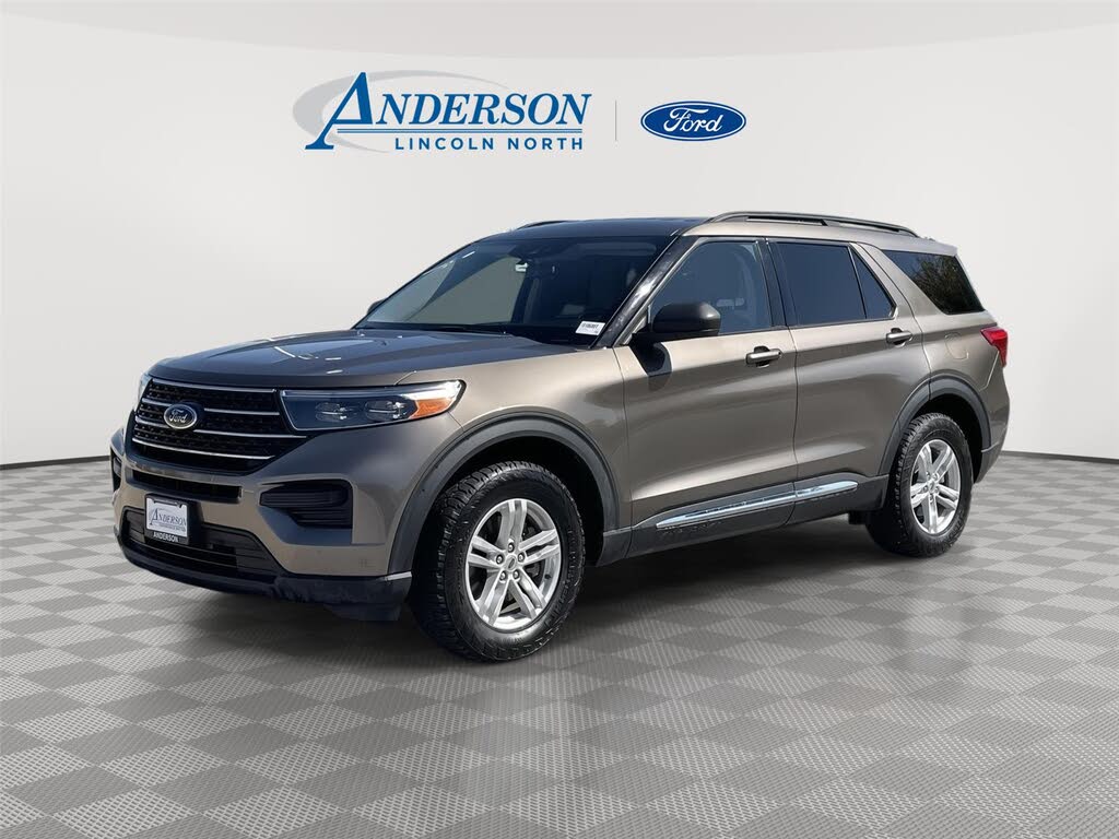Stone Gray 2021 Ford Explorer SUV / Crossover All-Wheel Drive Automatic