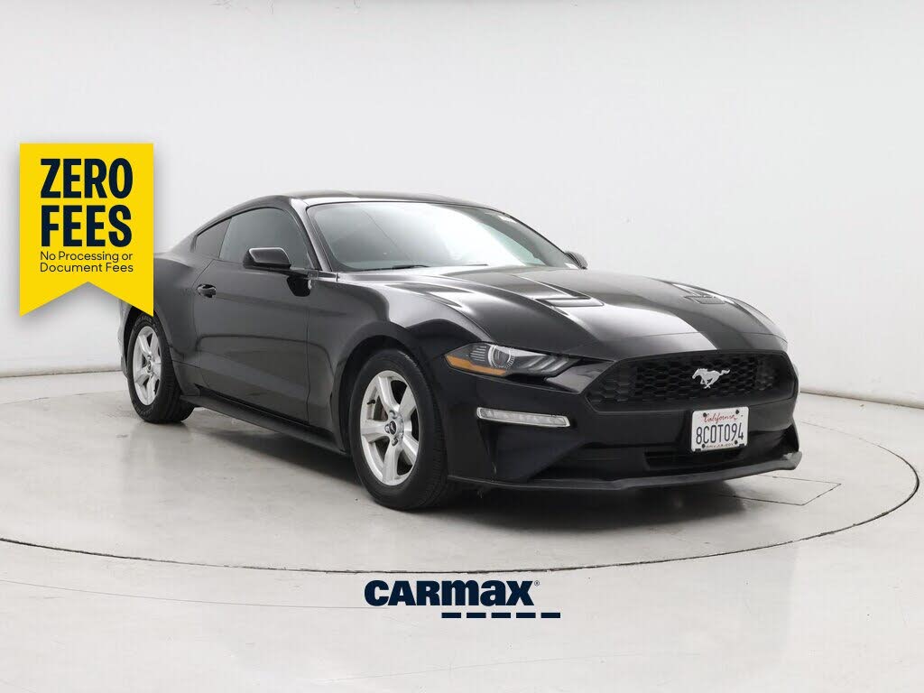 Black 2018 Ford Mustang Coupe Rear-Wheel Drive Automatic