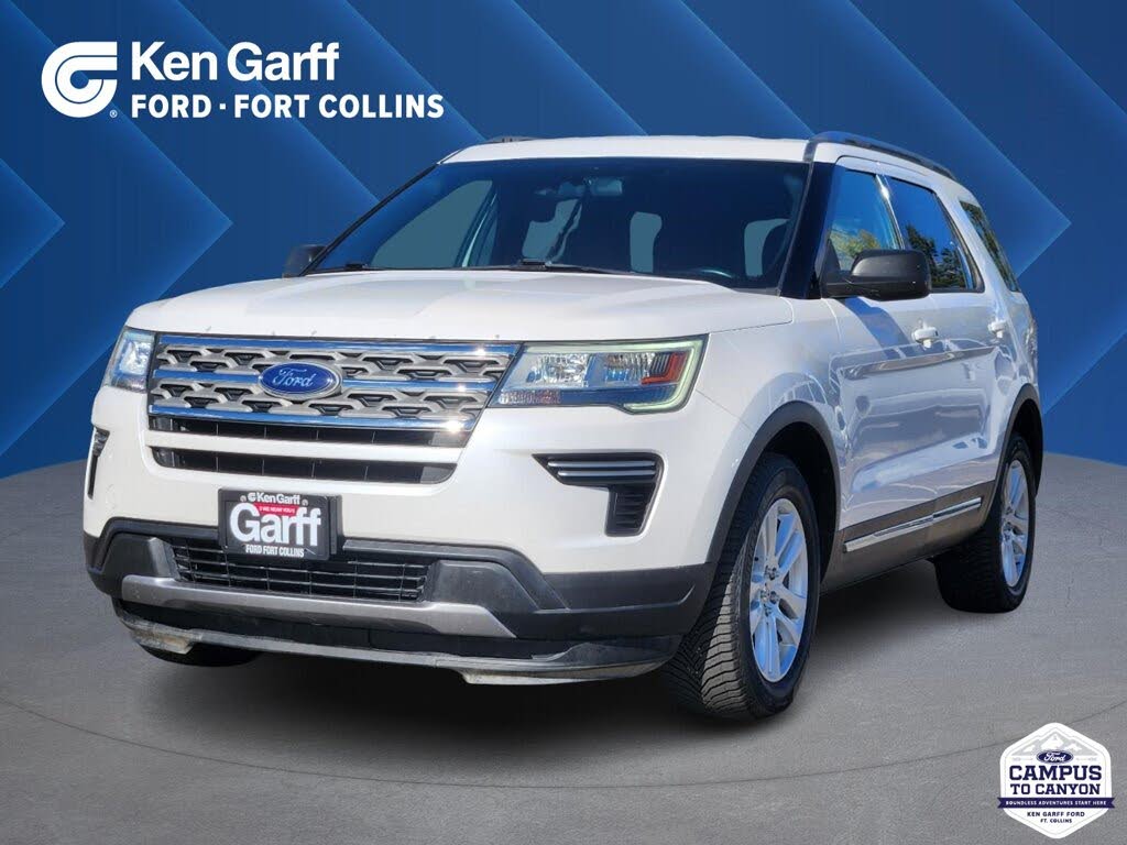White 2018 Ford Explorer SUV / Crossover All-Wheel Drive Automatic