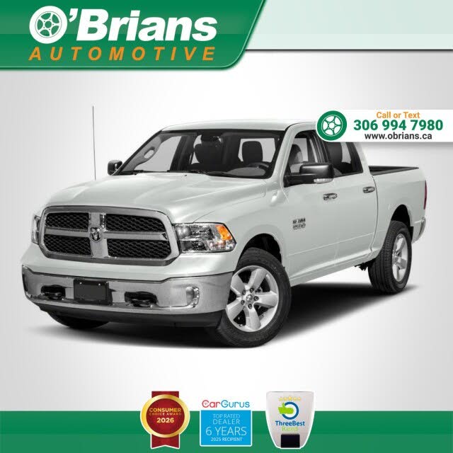 Black 2017 RAM 1500 Pickup Truck Four-Wheel Drive Automatic