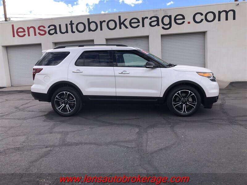 White Platinum Metallic Tri-Coat 2013 Ford Explorer SUV / Crossover All-Wheel Drive Automatic