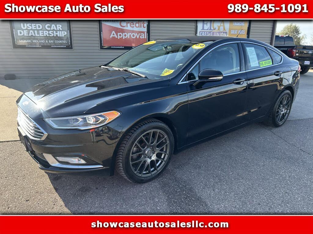 Black 2017 Ford Fusion Sedan All-Wheel Drive Automatic
