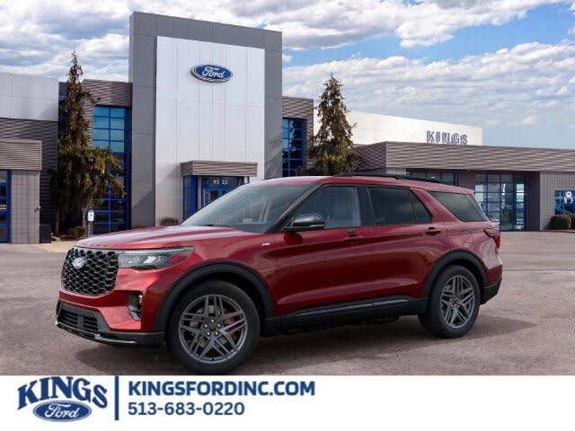 Ruby Red Metallic Tinted Clearcoat 2027 Ford Explorer SUV / Crossover All-Wheel Drive Automatic