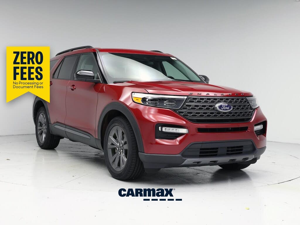 Red 2022 Ford Explorer SUV / Crossover All-Wheel Drive Automatic