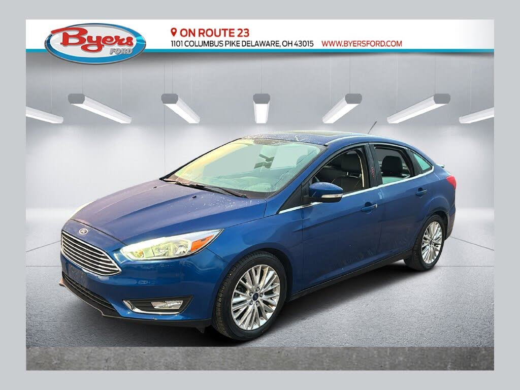Lightning Blue Metallic 2018 Ford Focus Sedan Front-Wheel Drive 6-Speed Automatic