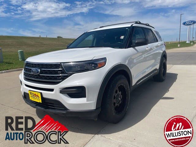 White Metallic 2022 Ford Explorer SUV / Crossover All-Wheel Drive Automatic