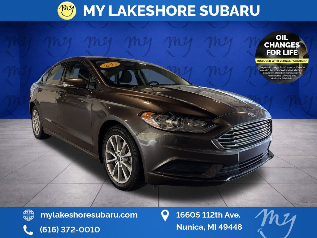 Gray (Magnetic) 2017 Ford Fusion Sedan Front-Wheel Drive 6-Speed Automatic