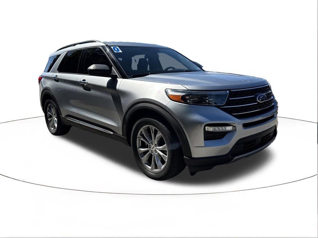 Silver 2020 Ford Explorer SUV / Crossover Rear-Wheel Drive Automatic