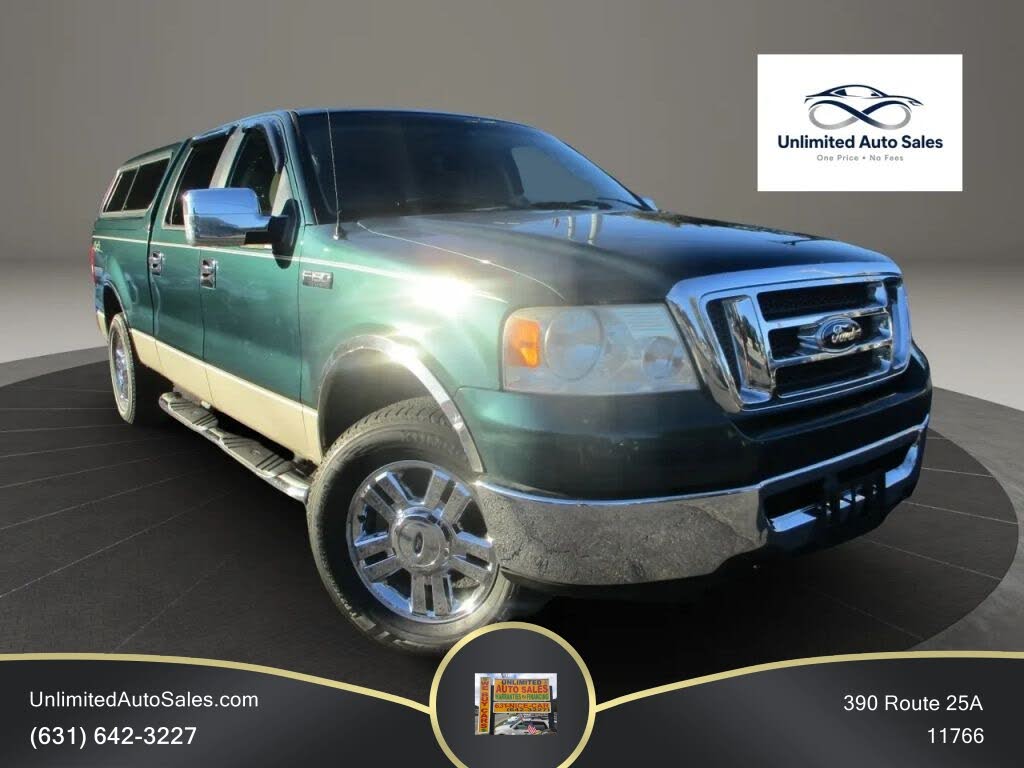Green 2007 Ford F-150 Pickup Truck Four-Wheel Drive Automatic