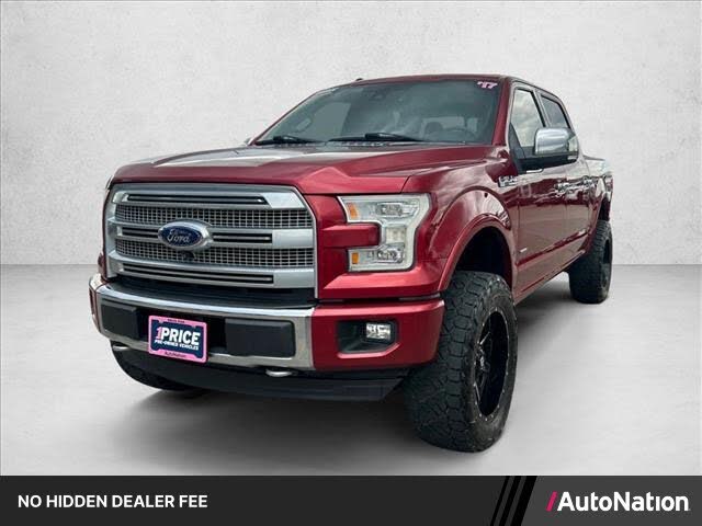 Ruby Red Metallic Tinted Clearcoat 2017 Ford F-150 Pickup Truck Four-Wheel Drive Automatic
