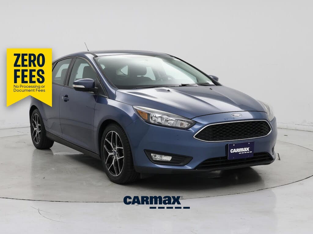 Blue 2018 Ford Focus Hatchback Front-Wheel Drive Automatic