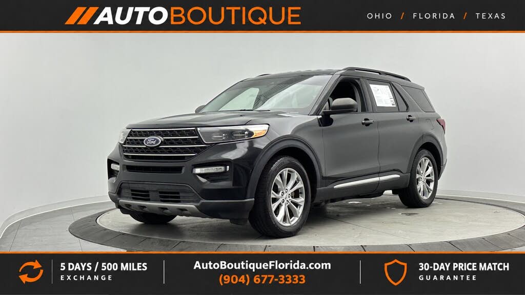 Black 2020 Ford Explorer SUV / Crossover Rear-Wheel Drive Automatic
