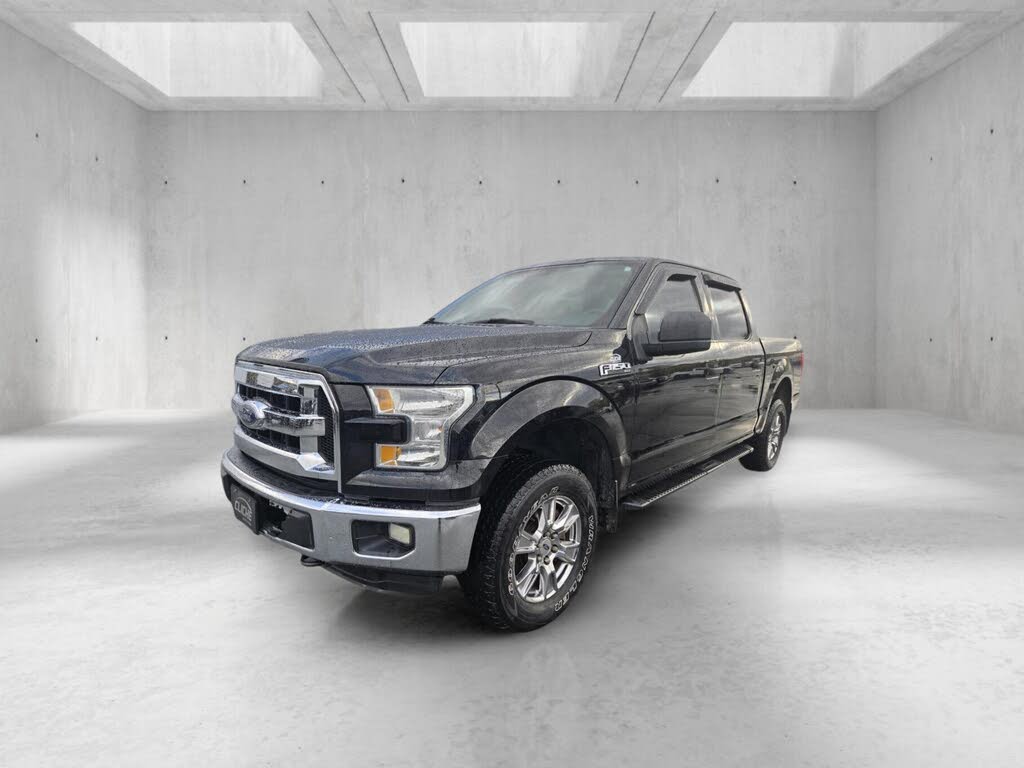 Black 2016 Ford F-150 Pickup Truck Four-Wheel Drive Automatic