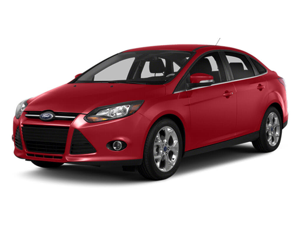 Red 2014 Ford Focus Sedan Front-Wheel Drive Automatic