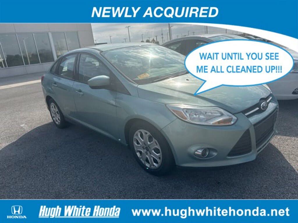 White 2012 Ford Focus Sedan Front-Wheel Drive Automatic