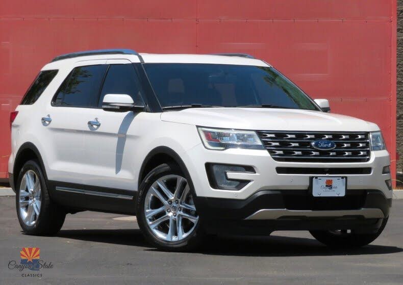 White Platinum Metallic Tri-Coat 2017 Ford Explorer SUV / Crossover Front-Wheel Drive Automatic