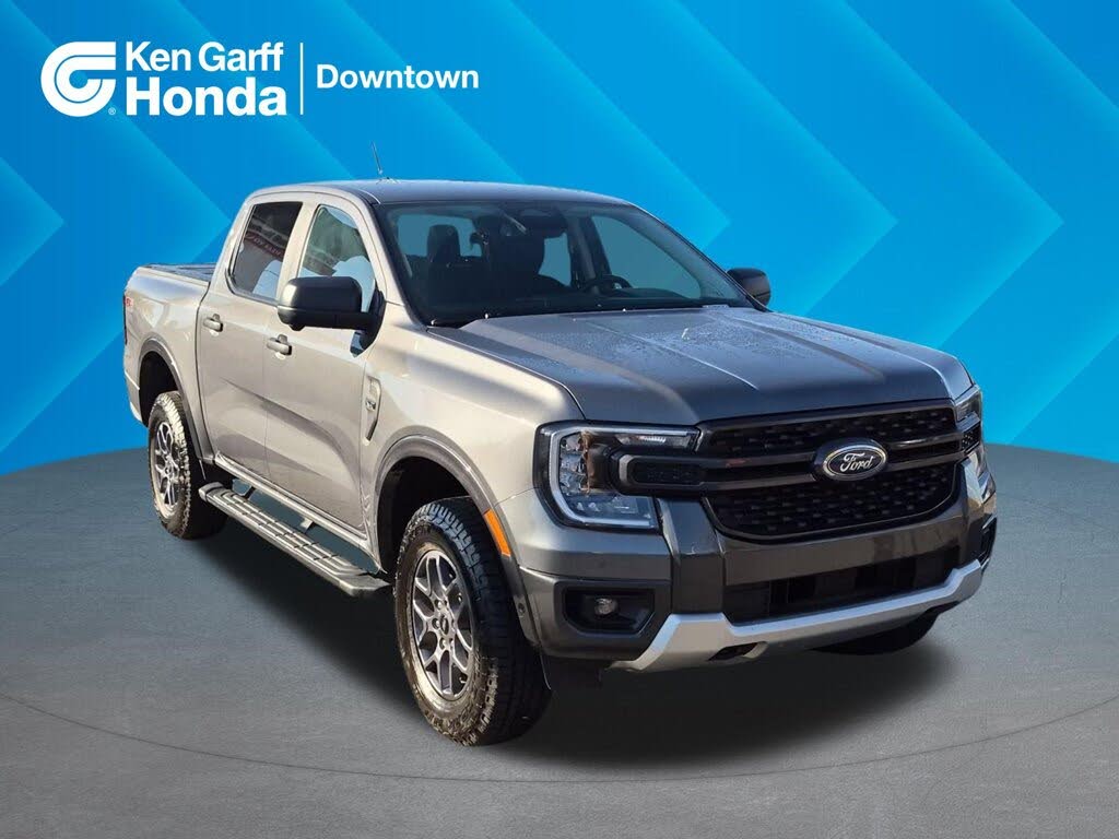 Gray 2024 Ford Ranger Pickup Truck Four-Wheel Drive Automatic