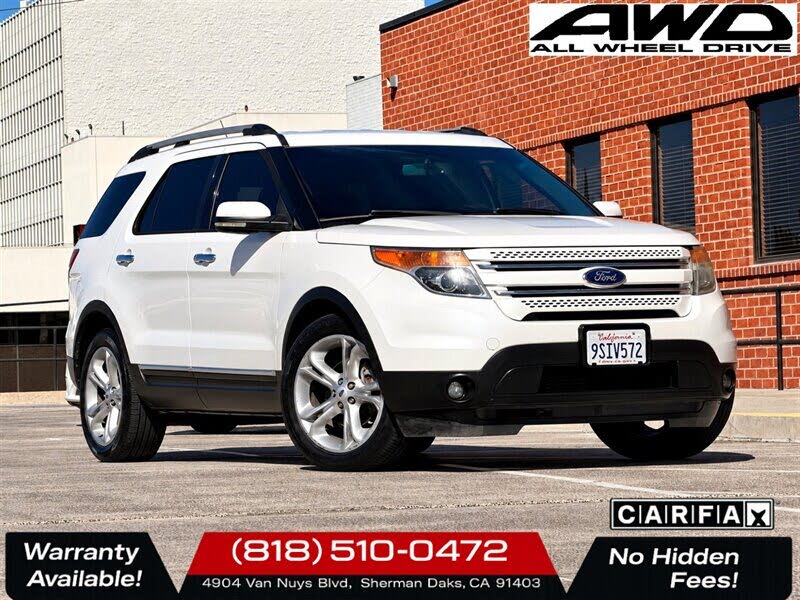 White Platinum Metallic Tri-Coat 2012 Ford Explorer SUV / Crossover All-Wheel Drive Automatic