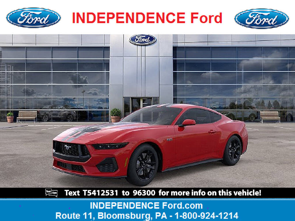 Race Red 2026 Ford Mustang Coupe Rear-Wheel Drive 6-Speed Manual