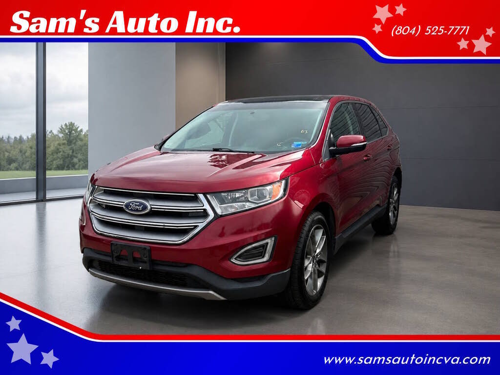Ruby Red Metallic Tinted Clearcoat 2018 Ford Edge SUV / Crossover All-Wheel Drive 6-Speed Automatic